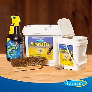 Farnam SimpliFly Feed-Thru Fly Control Pellets Horse Supplement, 20-lb bucket