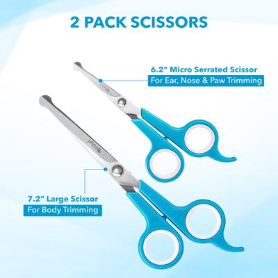 Show full view: Boshel Dog Grooming Scissors Set, 2 count slide 2 of 9