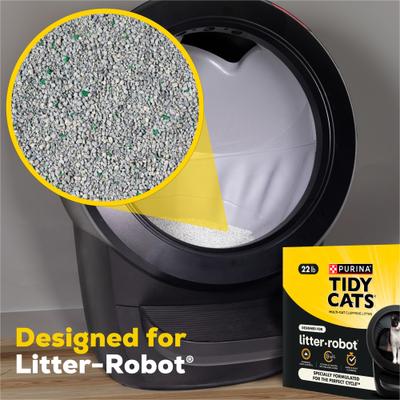 Show full view: Tidy Cats Odor Control Scented Clumping Cat Litter Designed for Litter-Robot, 22-lb box slide 4 of 11