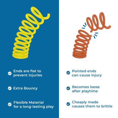 Show full view: SunGrow Colorful Interactive Indoor Cat Spiral Spring Chasing Toy for Boredom, Exercise & Entertainment, 12 count slide 7 of 9