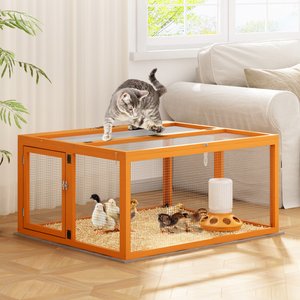Coziwow Chicken Coop Run Portable Outdoor Pen, Orange