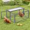 Show in main carousel: Coziwow Chicken Coop Run Portable Outdoor Pen, Gray slide 6 of 10