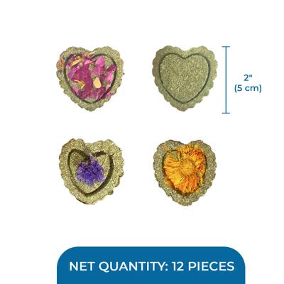 Show full view: SunGrow Heart Shaped Timothy Hay Small Pet Enrichment Chew Treats, 12 count slide 7 of 8