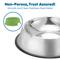 Show in main carousel: SunGrow No Spill Stainless Steel Large Dog Water & Food Bowl with Non-Slip Rubber Base, 64-oz slide 7 of 9
