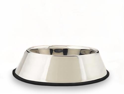 Show full view: SunGrow No Spill Stainless Steel Large Dog Water & Food Bowl with Non-Slip Rubber Base, 64-oz slide 3 of 9