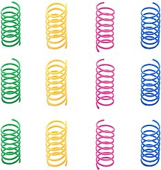 SunGrow Colorful Interactive Indoor Cat Spiral Spring Chasing Toy for Boredom, Exercise & Entertainment, 12 count slide 2 of 7