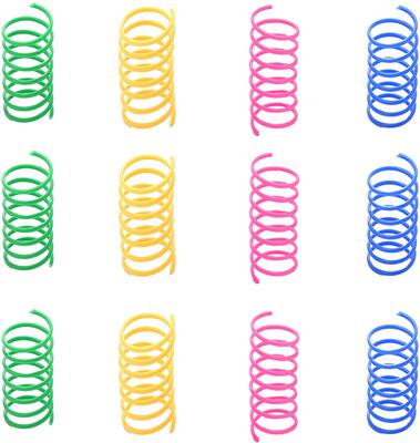 Show full view: SunGrow Colorful Interactive Indoor Cat Spiral Spring Chasing Toy for Boredom, Exercise & Entertainment, 12 count slide 3 of 9