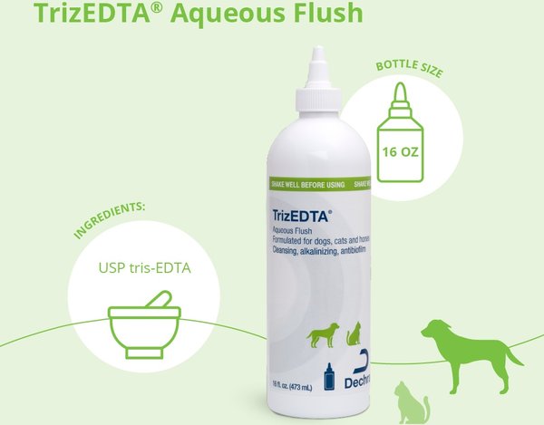 Show full view: TrizEDTA Aqueous Flush for Dogs & Cats, 16-oz bottle slide 2 of 9