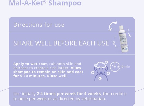 Show full view: Mal-A-Ket Shampoo for Dogs, Cats & Horses, 8-oz bottle slide 3 of 8