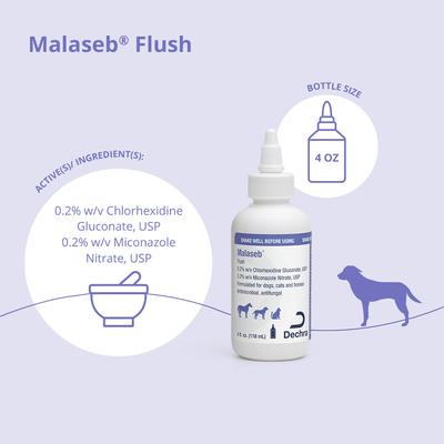 Show full view: Malaseb Flush for Dogs, Cats & Horses, 4-oz bottle slide 3 of 10