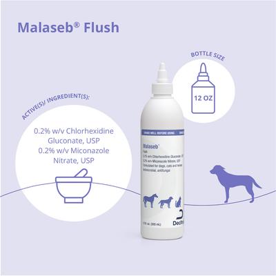 Show full view: Malaseb Flush for Dogs, Cats & Horses, 12-oz bottle slide 3 of 10