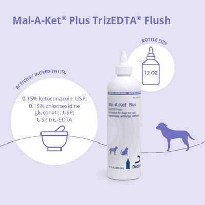 Show full view: Mal-A-Ket Plus TrizEDTA Flush for Dogs & Cats, 12-oz bottle slide 3 of 10