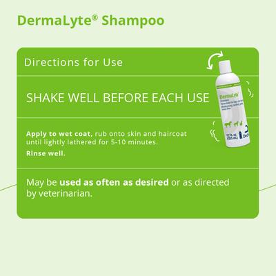 Show full view: DermaLyte Shampoo for Dogs, Cats & Horses, 12-oz bottle slide 4 of 8