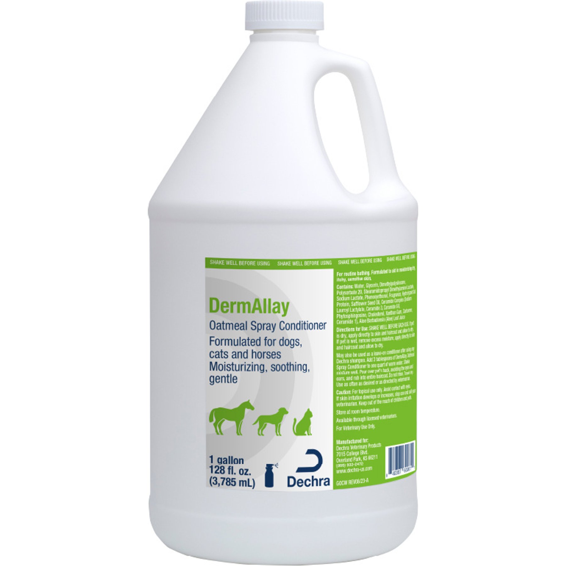 DermAllay Oatmeal Spray Conditioner for Dogs, Cats & Horses, 1-gallon bottle
