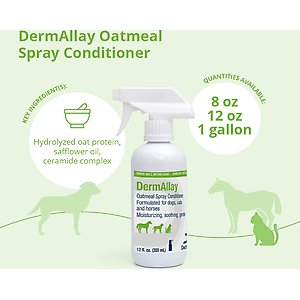 DermAllay Oatmeal Spray Conditioner for Dogs, Cats & Horses, 12-oz bottle