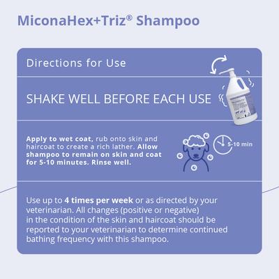 Show full view: MiconaHex+Triz Shampoo for Dogs, Cats & Horses, 1-gallon bottle slide 4 of 5