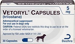 Vetoryl (trilostane) Capsules for Dogs, 5-mg, 30 capsules