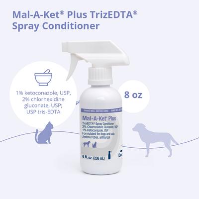 Show full view: Mal-A-Ket Plus TrizEDTA Spray Conditioner for Dogs & Cats, 8-fl oz bottle slide 3 of 10