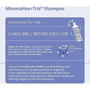 MiconaHex+Triz Shampoo for Dogs & Cats, 16-fl oz bottle
