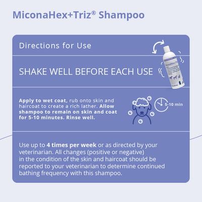 Show full view: MiconaHex+Triz Shampoo for Dogs & Cats, 16-fl oz bottle slide 6 of 9