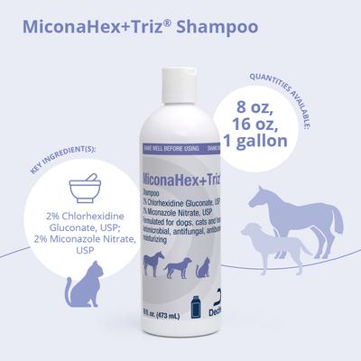 Show full view: MiconaHex+Triz Shampoo for Dogs & Cats, 16-fl oz bottle slide 4 of 9