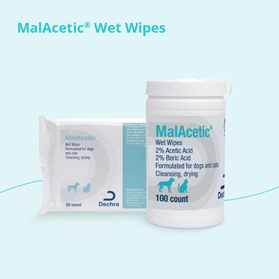 Show full view: MalAcetic Wet Wipes for Dogs & Cats, 100 count jar slide 4 of 8