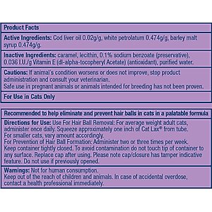 Cat Lax Cat Supplement, 2-oz tube
