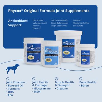 Show full view: Phycox MAX Small Bites Soft Chews Joint Supplement for Dogs, 120 count slide 6 of 9