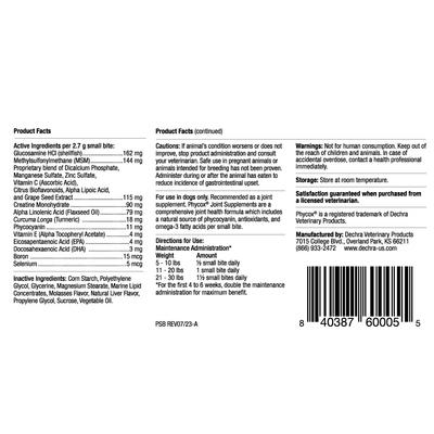 Show full view: Phycox Small Bites Soft Chews Joint Supplement for Dogs, 120 count slide 3 of 9
