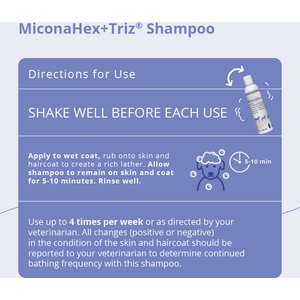 MiconaHex+Triz Shampoo for Dogs & Cats, 8-fl oz bottle