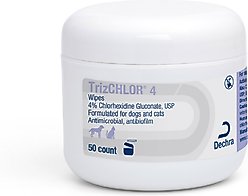 TrizCHLOR 4 Wipes for Dogs & Cats, 50 count