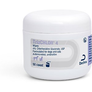 TrizCHLOR 4 Wipes for Dogs & Cats, 50 count