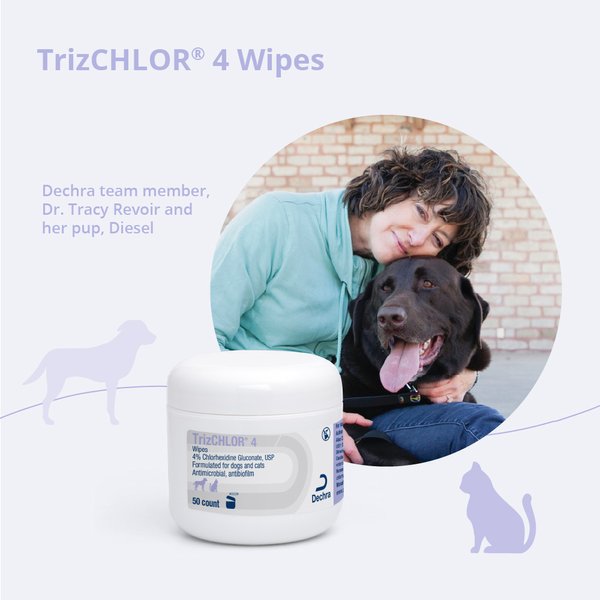 Show full view: TrizCHLOR 4 Wipes for Dogs & Cats, 50 count slide 5 of 6