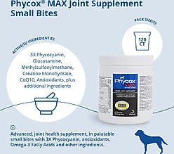 Phycox MAX Small Bites Soft Chews Joint Supplement for Dogs, 120 count slide 2 of 7