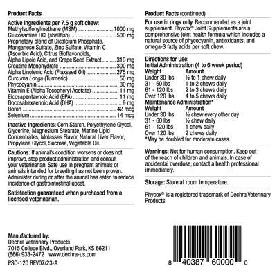 Show full view: Phycox Soft Chews Joint Supplement for Dogs, 120 count slide 3 of 9