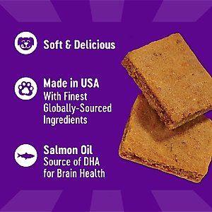 Wellness Soft Puppy Bites Lamb & Salmon Grain-Free Dog Treats, 8-oz pouch