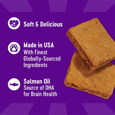 Show full view: Wellness Soft Puppy Bites Lamb & Salmon Grain-Free Dog Treats, 3-oz pouch slide 7 of 12