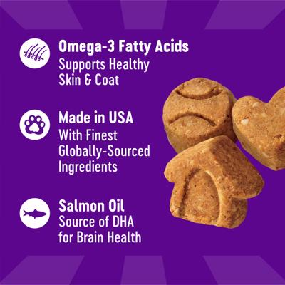 Show full view: Wellness Crunchy Puppy Bites Chicken & Carrots Recipe Grain-Free Natural Dog Treats, 6-oz bag slide 7 of 12