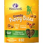 Wellness Crunchy Puppy Bites Chicken & Carrots Recipe Grain-Free Natural Dog Treats, 6-oz bag