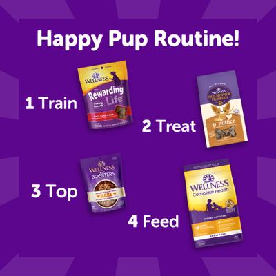 Show full view: Wellness Rewarding Life Beef & Turkey Grain-Free Soft & Chewy Natural Dog Treats, 6-oz bag slide 9 of 11