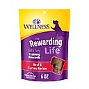 Wellness Rewarding Life Beef & Turkey Grain-Free Soft & Chewy Natural Dog Treats, 6-oz bag