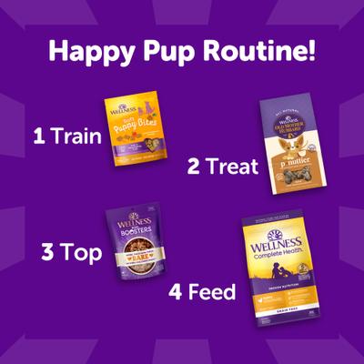 Show full view: Wellness Soft Puppy Bites Lamb & Salmon Grain-Free Dog Treats, 3-oz pouch slide 9 of 12