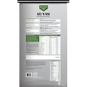 Buckeye Nutrition Gro 'N Win Pelleted Horse Feed, 50-lb bag