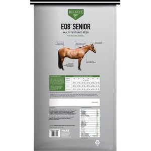 Buckeye Nutrition EQ8 Gut Health Multi-Textured Senior Horse Feed, 50-lb bag