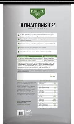 Show full view: Buckeye Nutrition Ultimate Finish 25 Calorie Dense Weight Gain & Coat Conditioner Extruded Horse Fat Supplement, 40-lb bag, bundle of 3 slide 2 of 7
