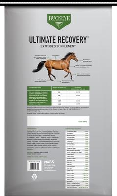 Show full view: Buckeye Nutrition Ultimate Recovery Extruded Performance Pellets Horse Supplement, 30-lb bag slide 2 of 5