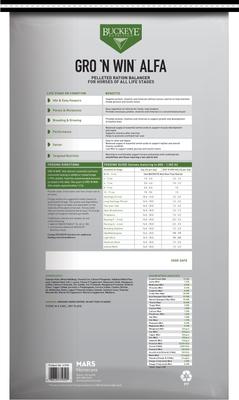 Show full view: Buckeye Nutrition Gro 'N Win Alfa Horse Feed, 50-lb bag slide 2 of 5