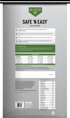 Show full view: Buckeye Nutrition Safe N' Easy Pelleted Molasses-Free Horse Feed, 50-lb bag slide 2 of 5