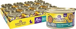 Wellness Complete Health Age Advantage Tuna & Salmon Pate Wet Cat Food, 3-oz can, 24 count
