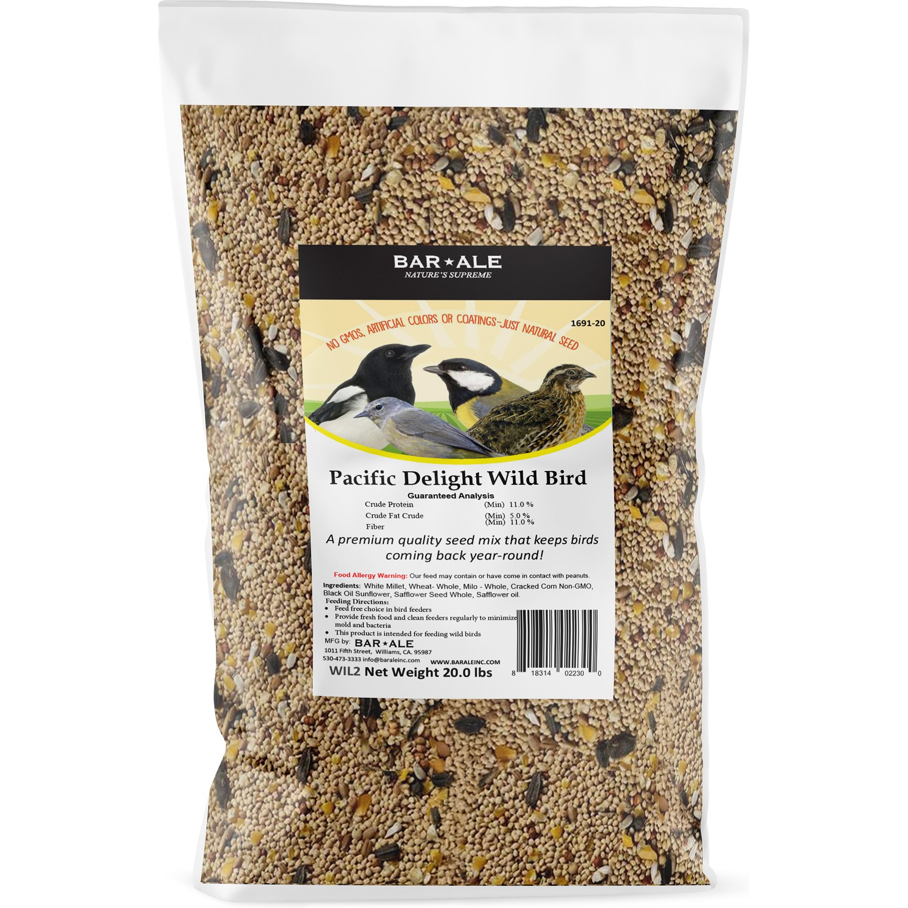 Bar ALE Pacific Delight Wild Bird Food, 20-lb bag